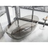 Mexen Pure baignoire autoportante transparente 170 x 80 cm, bronze, bouchon chromé - 58071708018