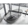 Mexen Pure baignoire autoportante transparente 170 x 80 cm, fumée, bonde chromée - 58071708019