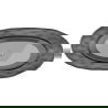 Mexen Orax baignoire noire autoportante transparente 170 x 80 cm, bonde chromée - 58081708013