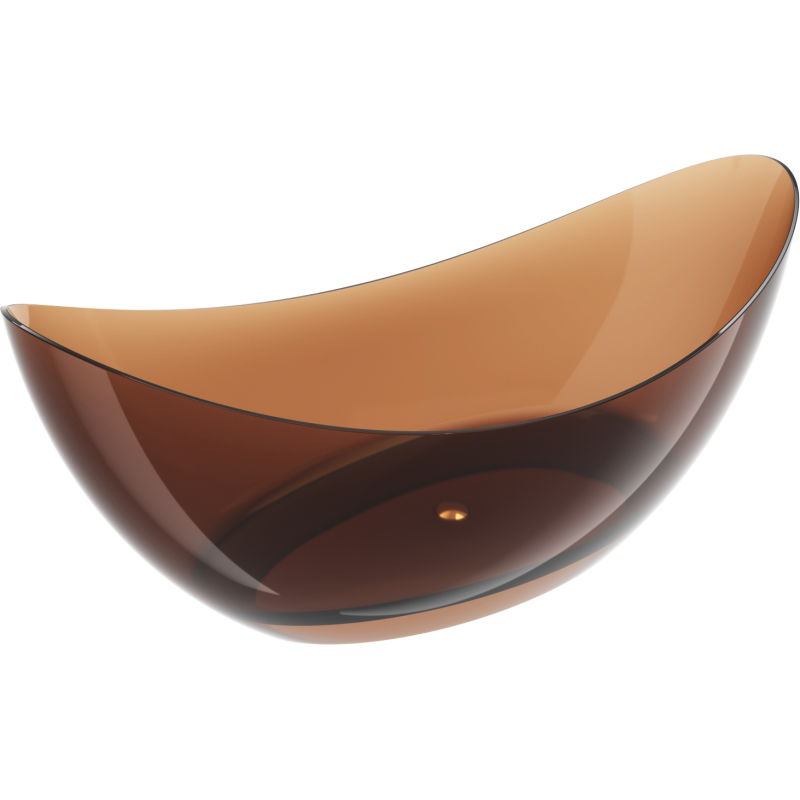 Mexen Vea earth baignoire autoportante transparente 180 x 80 cm, bouchon chromé - 58091808005