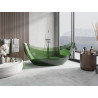 Mexen Vea forest baignoire autoportante transparente 180 x 80 cm, bouchon chromé - 58091808002