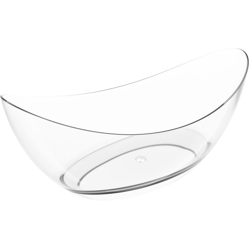 Mexen Vea baignoire autoportante transparente 180 x 80 cm, bouchon chromé - 58091808008