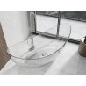 Mexen Vea baignoire autoportante transparente 180 x 80 cm, clear, bouchon chromé - 58091808008