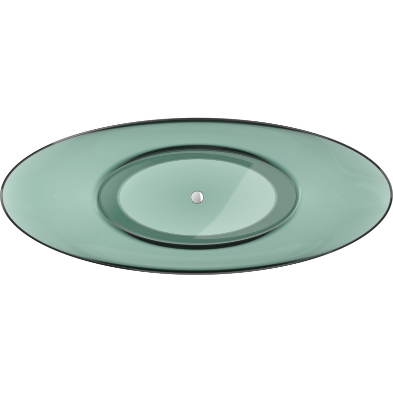 Mexen Vea baignoire autoportante transparente 180 x 80 cm, teal, bouchon chromé - 58091808011