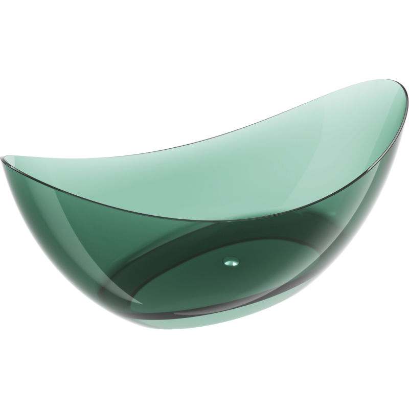 Mexen Vea baignoire autoportante transparente 180 x 80 cm, bouchon chromé - 58091808011