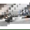 Mexen Vea baignoire noire autoportante transparente 180 x 80 cm, bouchon chromé - 58091808013