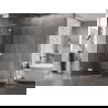 Mexen Lunar L cabine de douche pentagonale pivotante gauche 90 x 100 cm, transparent, chrome - 831L-090L-100P-01-00-L