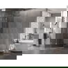 Mexen Lunar cabine de douche pentagonale pivotante gauche 80 x 90 cm, transparent, chrome - 831-080L-090P-01-00-L
