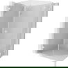Mexen Lunar L cabine de douche pentagonale pivotante droite 90 x 100 cm, transparent, blanc - 831L-090P-100L-20-00-P