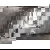 Mexen Lunar cabine de douche pentagonale pivotante droite 80 x 100 cm, transparente, blanche - 831-080P-100L-20-00-P