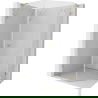 Mexen Lunar L cabine de douche pentagonale battante droite 80 x 100 cm, transparent, or - 831L-080P-100L-50-00-P
