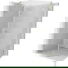 Mexen Lunar cabine de douche pentagonale pivotante droite 80 x 100 cm, transparent, dorée - 831-080P-100L-50-00-P