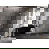 Mexen Lunar L cabine de douche pentagonale battante droite 90 x 100 cm, transparent, or brossé - 831L-090P-100L-55-00-P