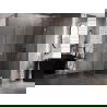 Cabine de douche pentagonale battante droite Mexen Lunar 80 x 90 cm, transparent, or rose - 831-080P-090L-60-00-P