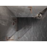 Mexen Lunar L cabine de douche pentagonale pivotante gauche 80 x 100 cm, transparente, cuivre brossé - 831L-080L-100P-65-00-L