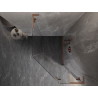 Mexen Lunar L cabine de douche pentagonale droite 90 x 100 cm, transparent, cuivre brossé - 831L-090P-100L-65-00-P