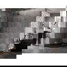 Mexen Lunar L cabine de douche pentagonale pivotante gauche 80x100 cm, transparent, gun gray brossé - 831L-080L-100P-66-00-L