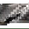 Mexen Lunar L cabine de douche pentagonale pivotante gauche 80x100 cm, transparent, gun gray brossé - 831L-080L-100P-66-00-L