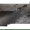 Mexen Lunar L cabine de douche pentagonale pivotante gauche 90x100 cm, transparent, gris canon brossé - 831L-090L-100P-66-00-L