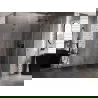 Mexen Lunar L cabine de douche pentagonale pivotante droite 80x90 cm, transparent, gris canon brossé - 831L-080P-090L-66-00-P