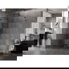 Mexen Lunar L cabine de douche pentagonale pivotante gauche 80 x 100 cm, transparente, noire - 831L-080L-100P-70-00-L
