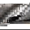 Mexen Lunar L cabine de douche pentagonale battante droite 80 x 90 cm, transparent, noir - 831L-080P-090L-70-00-P