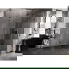 Mexen Lunar L cabine de douche pentagonale battante droite 80 x 90 cm, transparent, noir - 831L-080P-090L-70-00-P