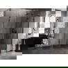 Mexen Lunar L cabine de douche pentagonale pivotante droite 90 x 100 cm, transparent, noir - 831L-090P-100L-70-00-P