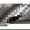 Mexen Lunar cabine de douche pentagonale pivotante droite 90 x 100 cm, transparent, noir - 831-090P-100L-70-00-P