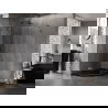 Mexen Lunar L cabine de douche pentagonale à charnière gauche 80 x 90 cm, transparent, gun metal - 831L-080L-090P-95-00-L