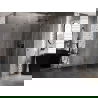 Mexen Lunar cabine de douche pentagonale ouvrante droite 80 x 100 cm, transparent, gun metal - 831-080P-100L-95-00-P