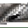 Mexen Lunar cabine de douche pentagonale ouvrante droite 80 x 100 cm, transparent, gun metal - 831-080P-100L-95-00-P
