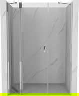 Mexen Mist porte de douche pivotante 140 cm, transparent, chrome - 8A4-140-001-01-00