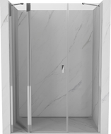 Mexen Mist porte de douche pivotante 145 cm, transparent, chromé - 8A4-145-001-01-00