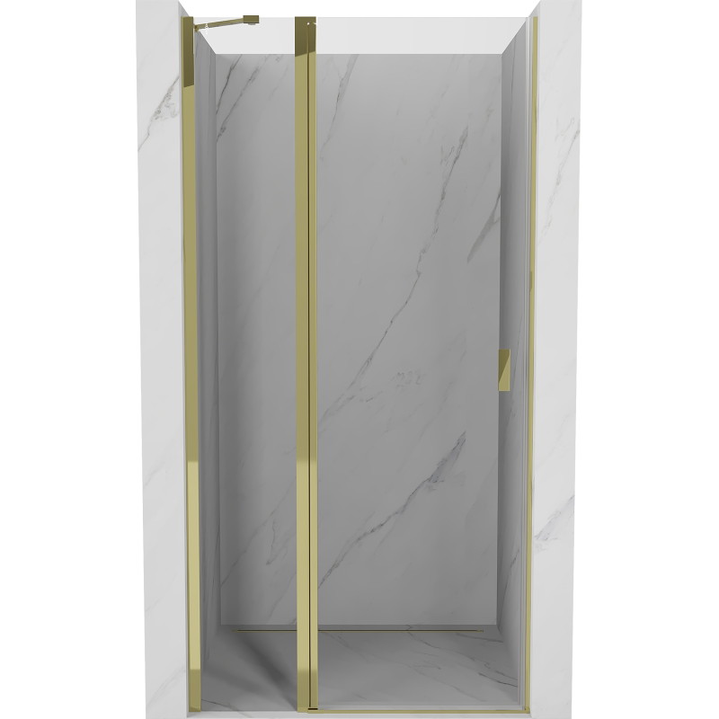 Mexen Mist porte de douche pivotante 70 cm, transparent, doré - 8A4-070-000-50-00