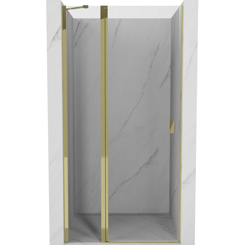 Mexen Mist porte de douche battante 85 cm, transparent, doré - 8A4-085-000-50-00