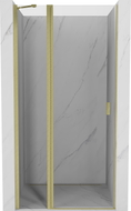 Mexen Mist porte de douche battante 75 cm, transparent, doré brossé - 8A4-075-000-55-00