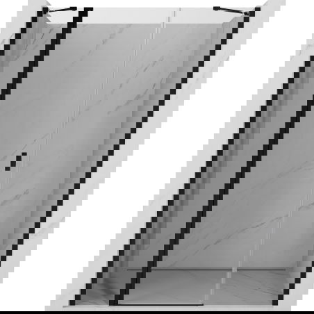 Mexen Mist porte de douche battante 160 cm, transparentes, noires - 8A4-160-001-70-00