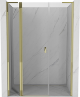 Mexen Mist L porte de douche ouvrante 135 cm, transparent, or - 8A4L-135-001-50-00