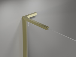 Mexen Mist L porte de douche ouvrante 135 cm, transparent, or - 8A4L-135-001-50-00