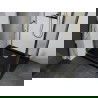 Mexen Apia cabine de douche coulissante 130 x 100 cm, transparent, or + receveur plat, noir - 840-130-100-50-00-4070G