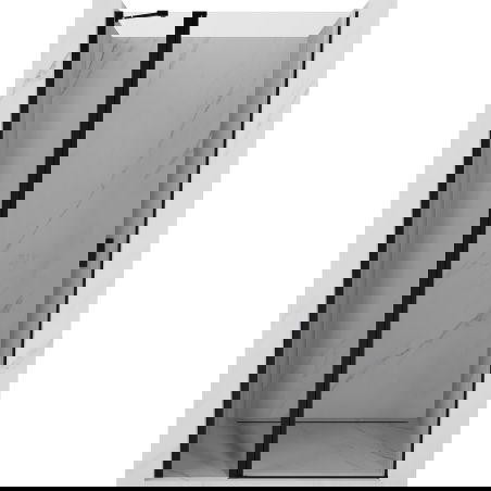 Mexen Mist porte de douche battante 115 cm, transparent, noir - 8A4-115-000-70-00