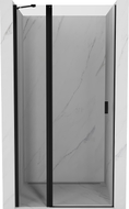Mexen Mist porte de douche battante 115 cm, transparent, noir - 8A4-115-000-70-00