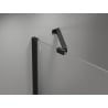 Mexen Mist porte de douche pivotante gauche 95 cm, grille noire, noir - 8A4-095-000-70-77-L
