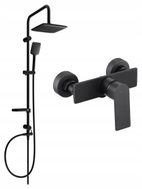 Mexen Alexa Sven ensemble de douche en surface avec pommeau de douche et mitigeur, noir - 71240262-70