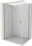 Mexen Mist-H T cabine de douche pivotante gauche 80 x 90 cm, transparent, dorée - 8A5T-080-090-50-00-L