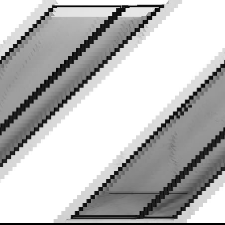 Mexen Mist L porte de douche pivotante droite 95 cm, cadre noir, noir - 8A4L-095-000-70-70-P