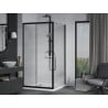Cabine de Douche Coulissante Mexen Apia 90 x 90 cm, Transparent, Noir + Receveur de Douche Plat, Blanc - 840-090-090-70-00-4010?