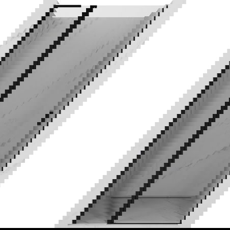 Mexen Mist L porte de douche battante 105 cm, transparentes, noires - 8A4L-105-000-70-00