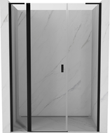 Mexen Mist L porte de douche pivotante 155 cm, transparent, noir - 8A4L-155-001-70-00